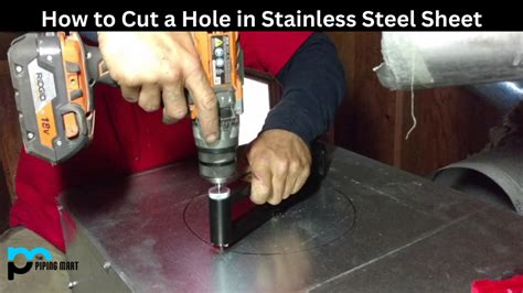 how to cut 30 gauge sheet metal|cutting hole in sheet metal.